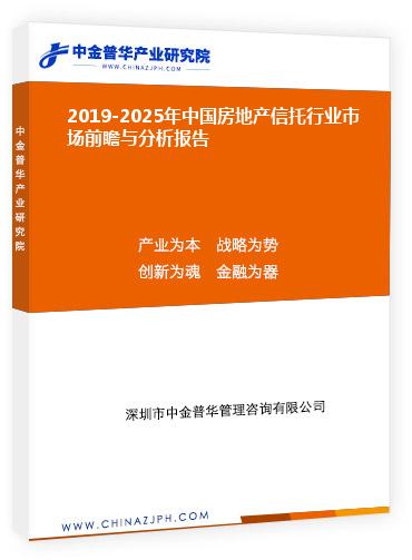 2019-2025年中國房地產信托行業(yè)市場前瞻與分析報告