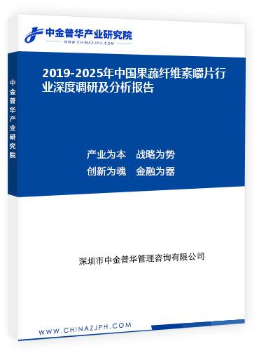 2019-2025年中國果蔬纖維素嚼片行業(yè)深度調研及分析報告