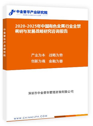 2020-2025年中國(guó)有色金屬行業(yè)全景調(diào)研與發(fā)展戰(zhàn)略研究咨詢(xún)報(bào)告